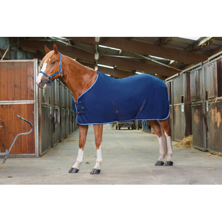 Fleece deken Riding World met kruissingels 230g