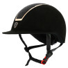 Casque Equithème Glint Lamé - Noir / or rose nouveau modèle