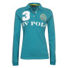 Polo Favouritas EQ lange mouwen HV Polo - Blauw meer