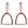 Boucles d'oreilles étrier HV Polo Lotta femme - Rose gold