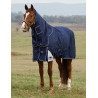 Couverture ComFiTec Ultra Turnout Weatherbeeta cou détachable 100 g - Marine