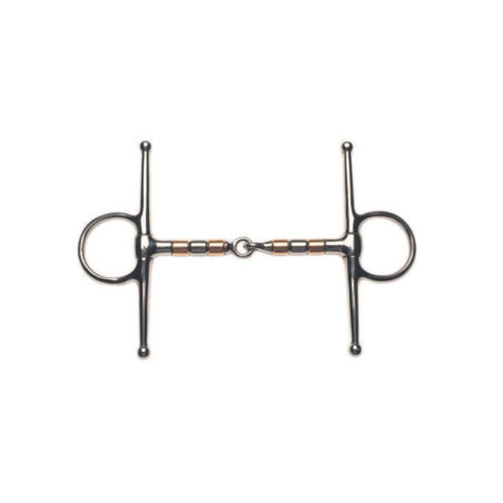 Mors Korsteel en acier inoxydable à rouleaux en cuivre et en acier à joues pleines