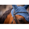 Bonnet chevaux Pénélope Coton - Bleu lagon