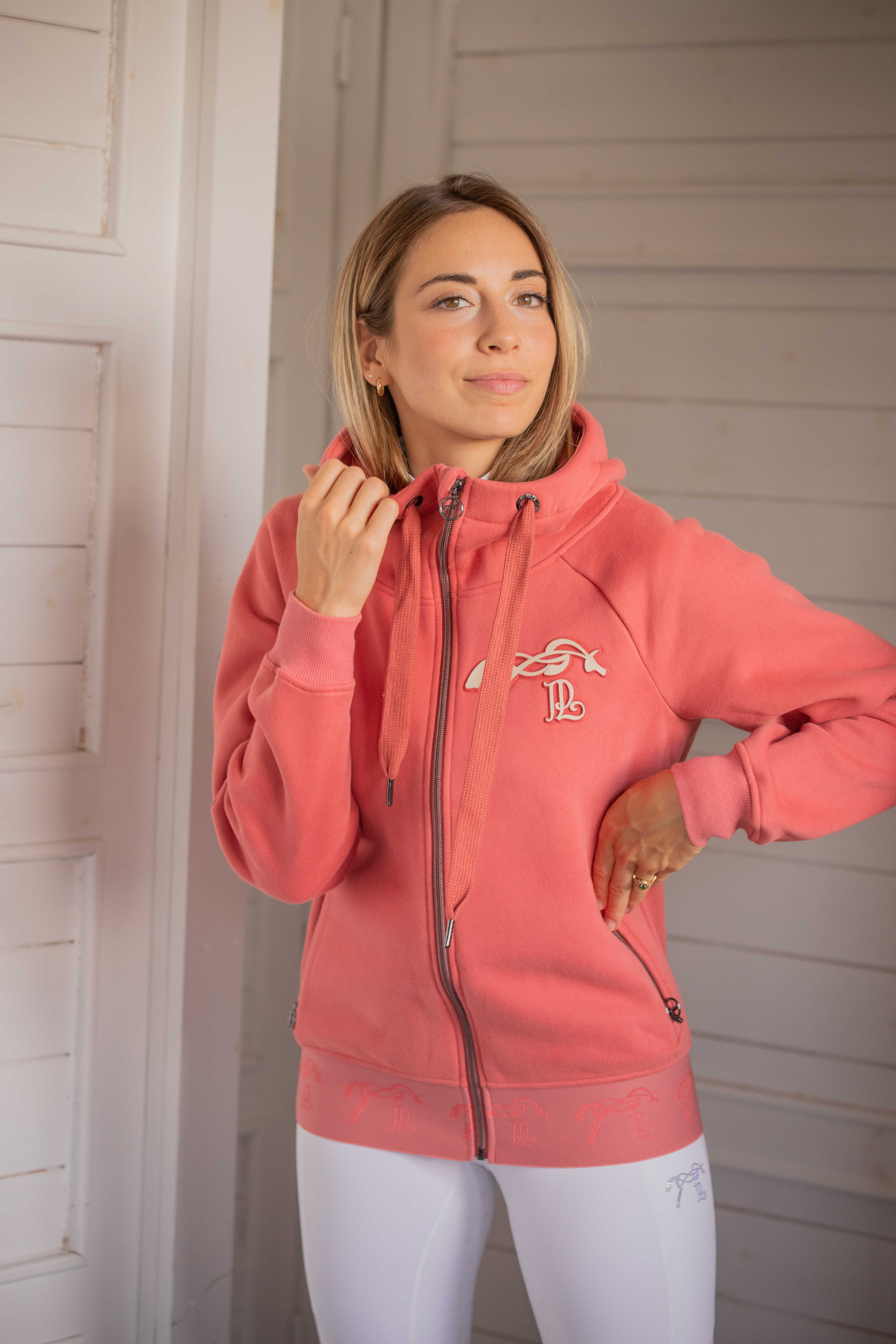 Sweat-shirt Pénélope Meiwenty Pêche Rose