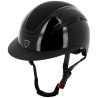 Casque Equithème Agris visière large - Noir brillant céleste