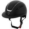 Casque Equithème Agris visière large - Noir lamé