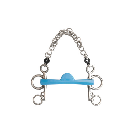 Pelham bit Metalab Flexi halve maan korte scharen