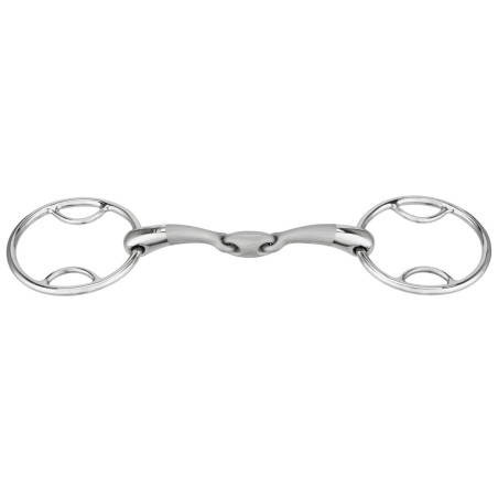 Mors 2 anneaux Sprenger Satinox à passes double brisure