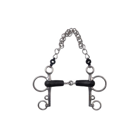 Mors Pelham Metalab caoutchouc brisé