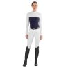 Polo de concours mesh Ego7 manches longues femme - Marine