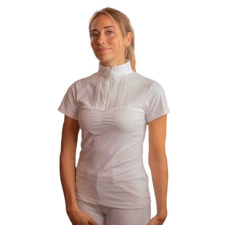 Wedstrijdpolo Pénélope Florence Mesh korte mouw dames
