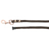 Longe d'attache Equithème Soft rose gold - Chocolat
