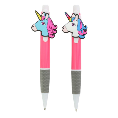 2 stylos licorne Equi-Kids rose