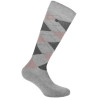 Chaussettes Equithème Girly - Gris clair / vieux rose