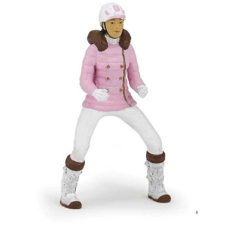 Figurine Cavalière fashion hiver Papo