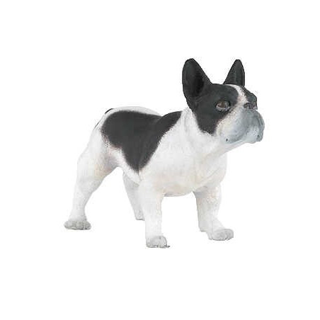 Figurine Bouledogue français noir et blanc Papo