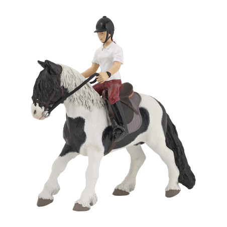 Figurine jeune cavalière PAPO