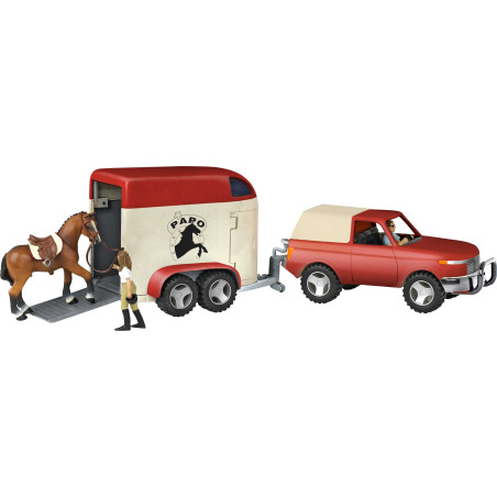 4X4 terreinwagen en zijn bestuurder Papo