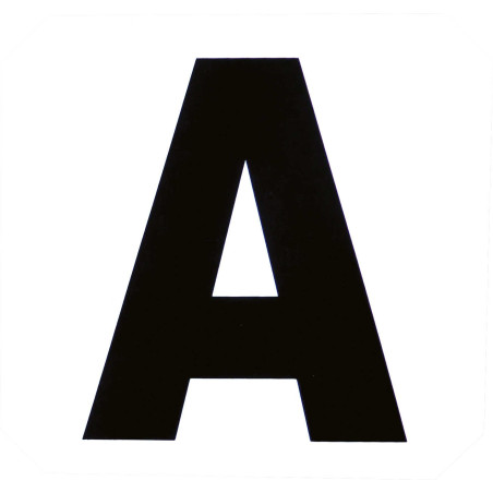 Set van 12 zelfklevende manegeletters