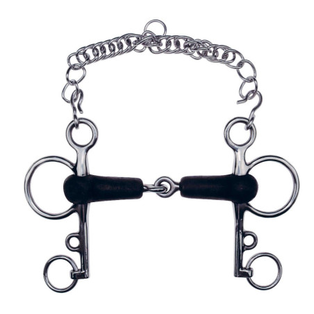 Mors Pelham Feeling caoutchouc brisé