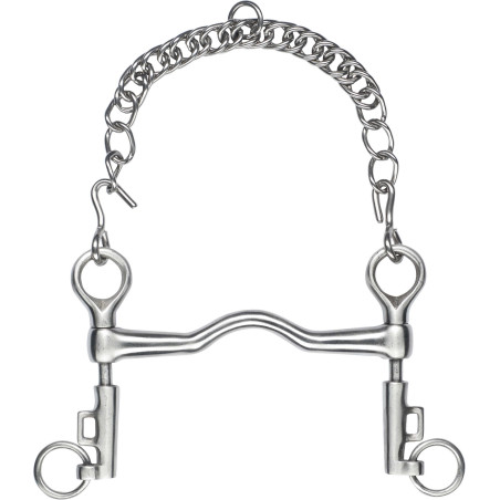 Mors Saumur Feeling à pompe inox satin