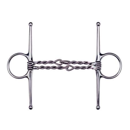 Mors aiguille Feeling double embouchure torsadée