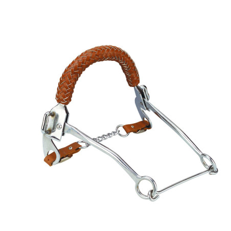 Hackamore Muserolle en Cuir Tresse Feeling