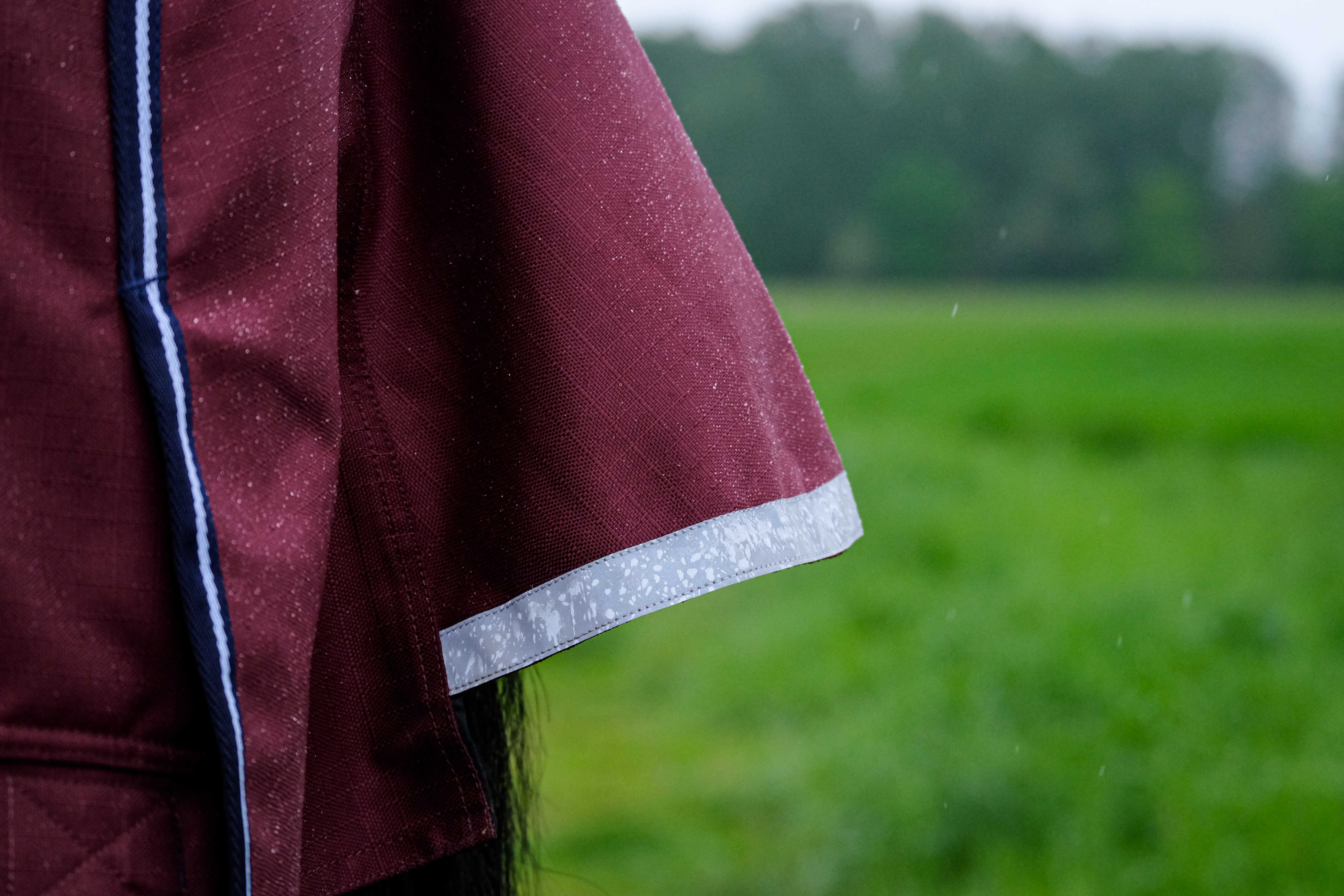 Equithème Tyrex 1200 D High Neck deken Marine / bordeaux Blauw