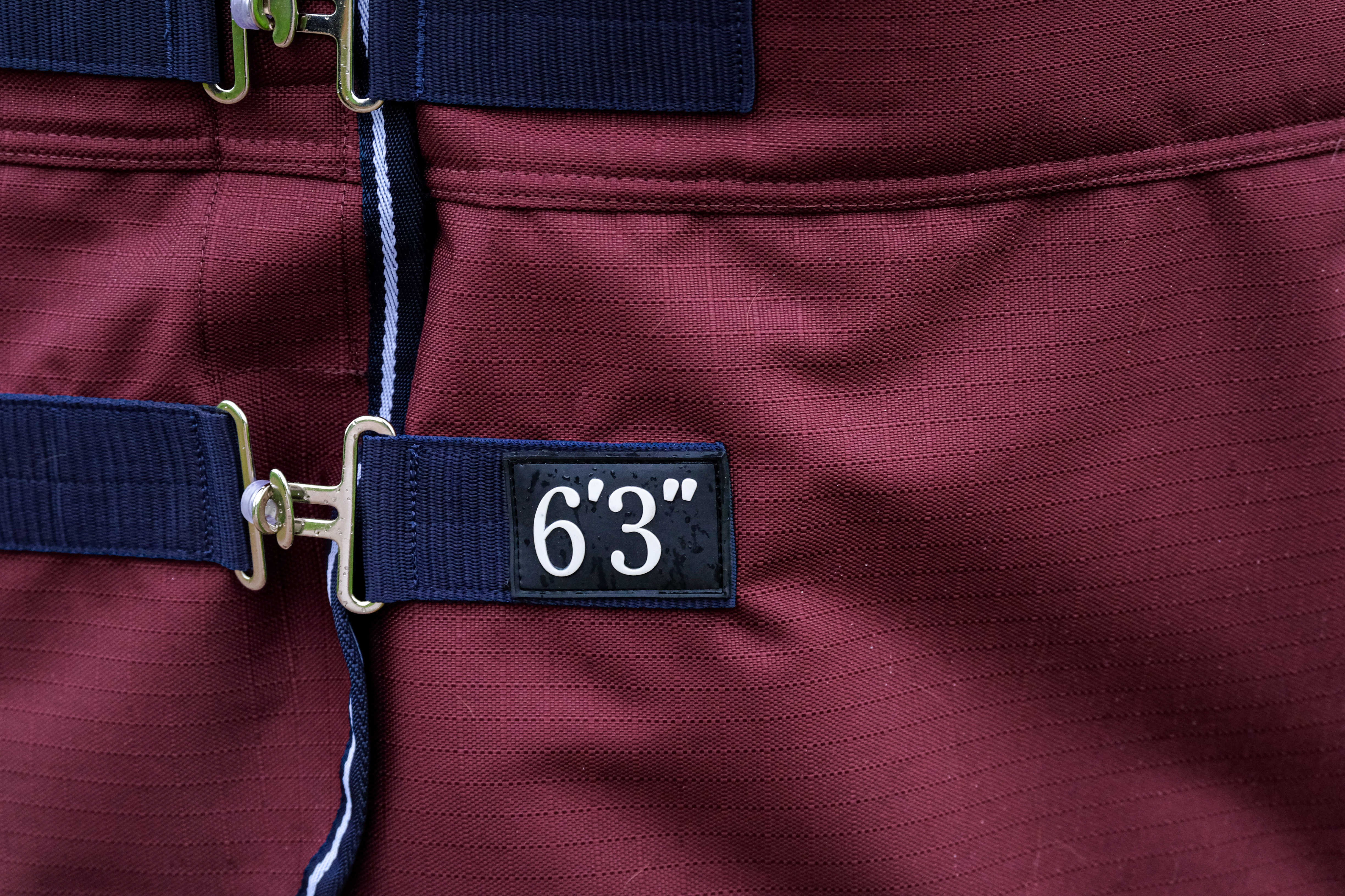 Equithème Tyrex 1200 D High Neck deken Marine / bordeaux Blauw