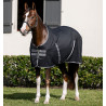 Couverture de box Horseware Rambo doublure microfibre - Noir / orage / gris argent