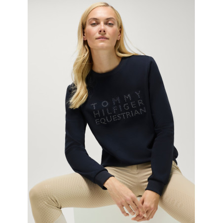 Pull col rond Belair à strass Tommy Hilfiger Equestrian femme