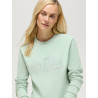 Pull col rond Belair à strass Tommy Hilfiger Equestrian femme - Menthe belair