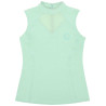 Mouwloos T-shirt Je t'aime Equithème Carla dames - Groen / mint