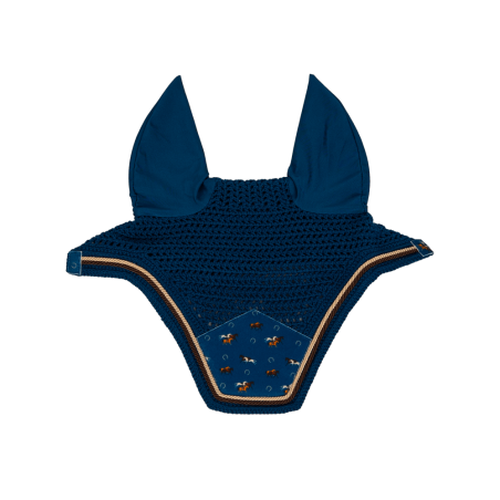 Bonnet anti-mouches Wellington Velvet imprimé cheval Kentucky