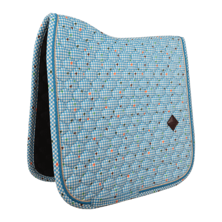 Tapis de Selle Velvet Pied-de-Poule Dressage Kentucky