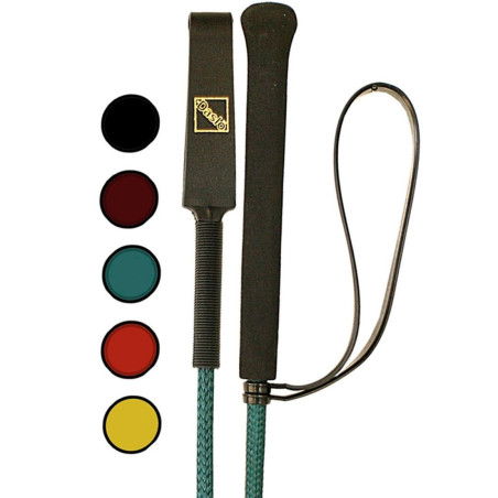 Daslö-dressuurzweep met synthetische bekleding en polslus