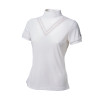 Polo de concours Tattini fille coupes laser - Blanc