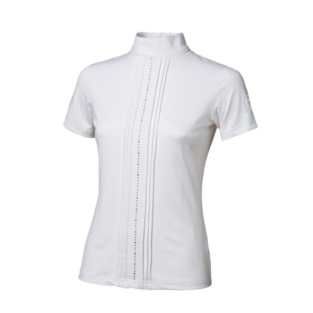 Polo de concours Tattini fille rangées de strass