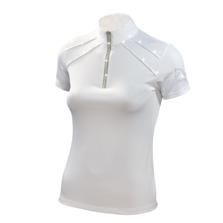 Polo de concours Tattini fille zip lurex