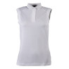 Polo femme Catherine sans manches HKM - Blanc