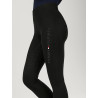 Tommy Hilfiger Equestrian Elmira dameslegging full grip met strass - Zwart