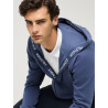Sweat à capuche zippé Tommy Hilfiger Equestrian Ventura homme - Indigo délavé