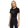 T-shirt met korte mouwen met strass Tommy Hilfiger Equestrian Malibu dames - Zwart