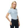 T-shirt met korte mouwen met strass Tommy Hilfiger Equestrian Malibu dames - Lief blauw