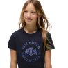 T-shirt manches courtes Tommy Hilfiger Equestrian Pasadena Young Rider - Desert sky