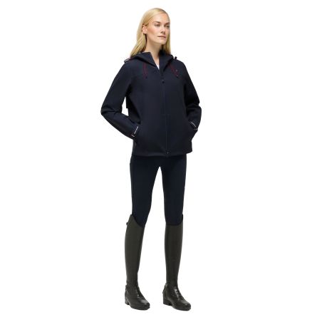 Veste imperméable Tommy Hilfiger Equestrian Upland femme compatible avec airbag