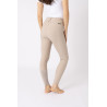 Pantalon d'équitation fond intégral Grip Horze Grand Prix Pro femme - Taupe simple