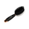 Brosse crinière et queue HKM Gel double face - Noir / rosegold