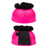 Cloches en caoutchouc HKM Atlanta Neon avec fourrure - Rose néon