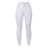 Pantalon HKM Amy femme fond intégral silicone - Blanc